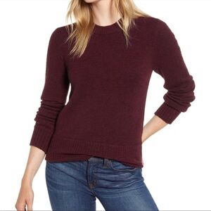J.Crew Maroon Alpaca Blend Sweater Size Small